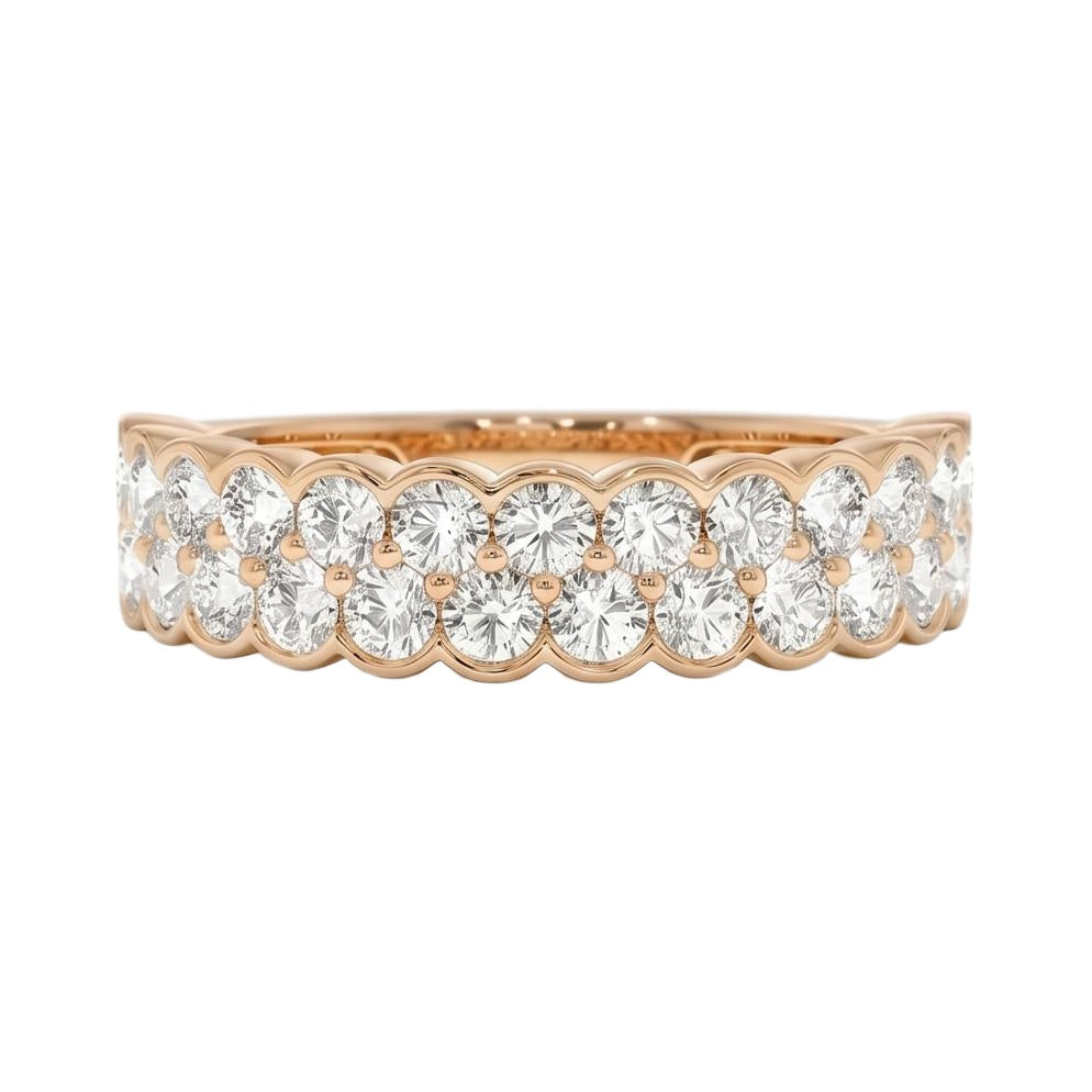 18K Rose Gold Plated, 10K Solid Rose Gold