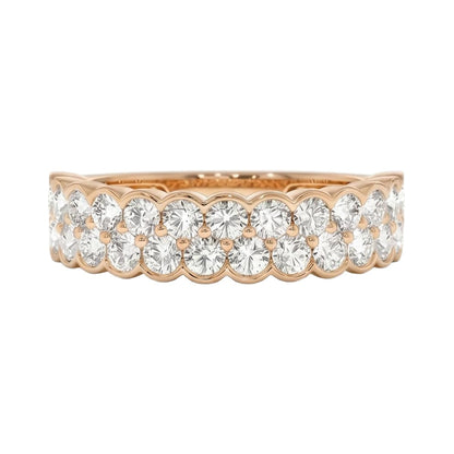 18K Rose Gold Plated, 10K Solid Rose Gold