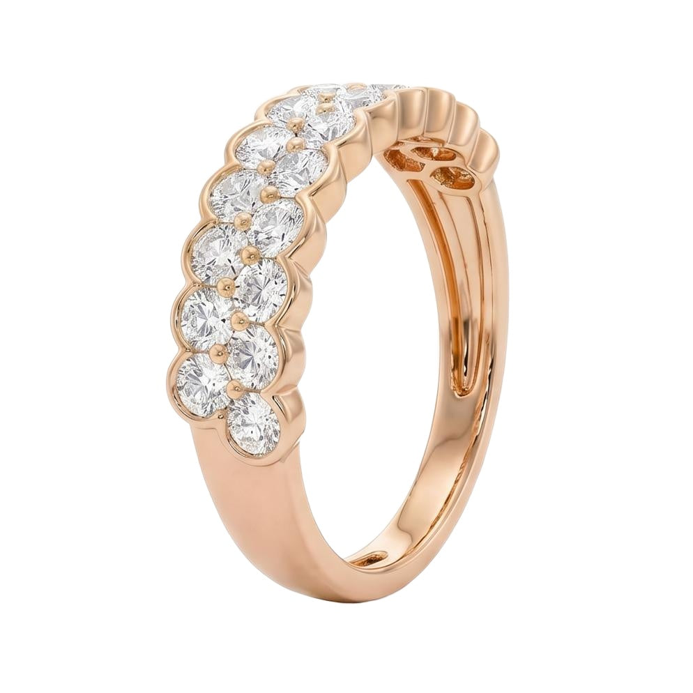 18K Rose Gold Plated, 10K Solid Rose Gold