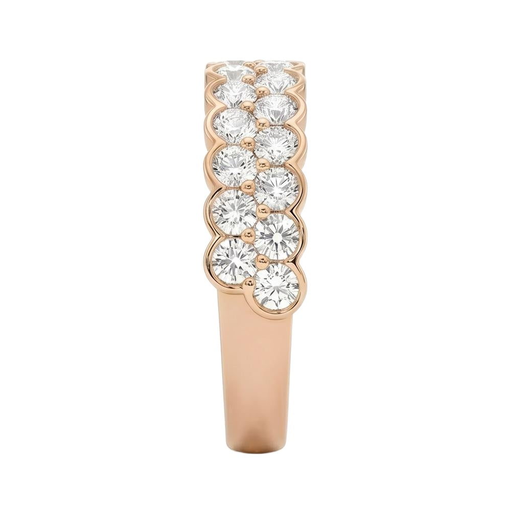 18K Rose Gold Plated, 10K Solid Rose Gold