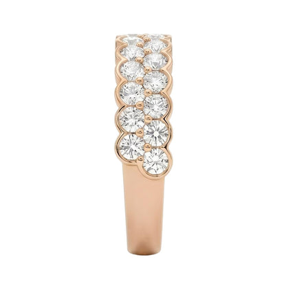 18K Rose Gold Plated, 10K Solid Rose Gold