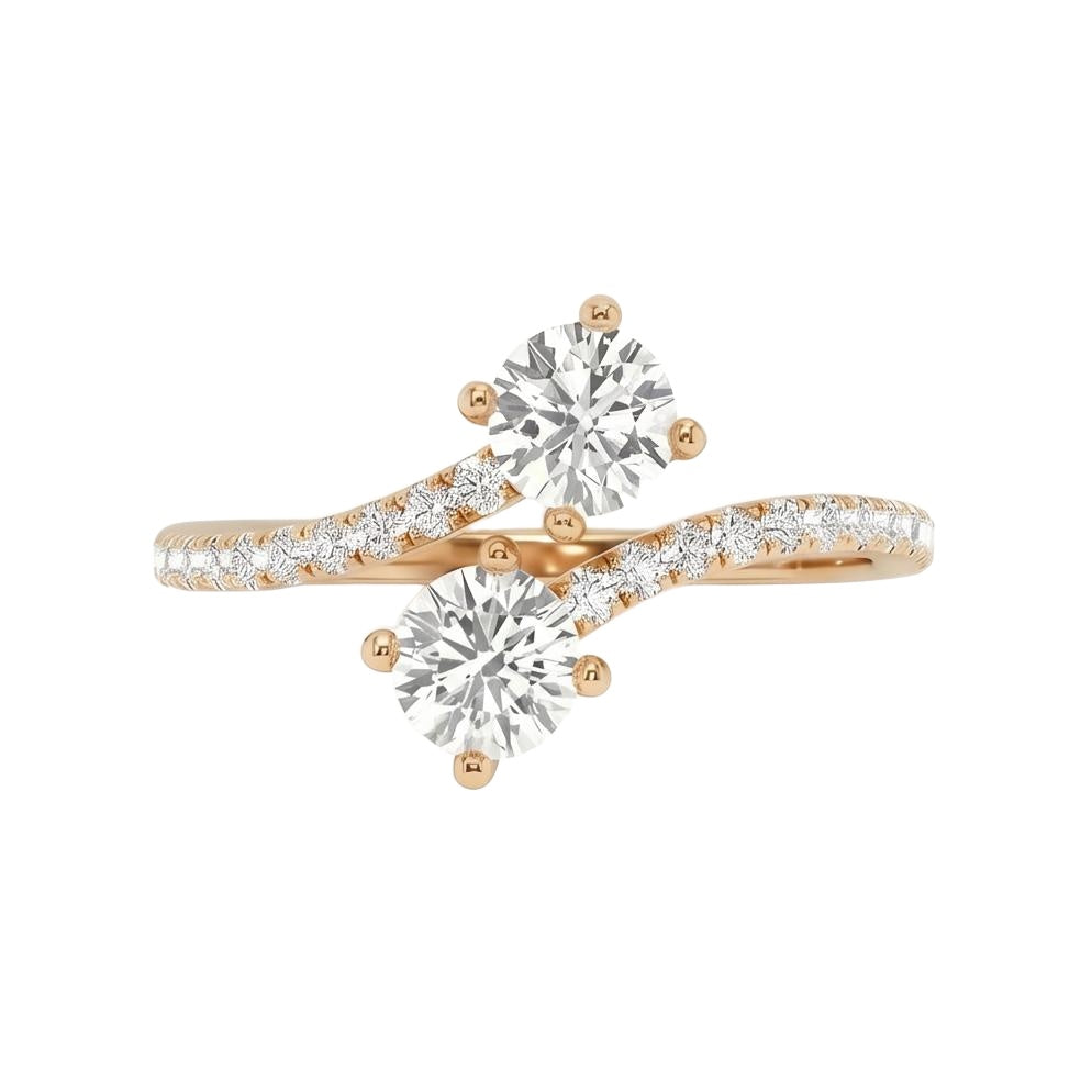 18K Rose Gold Plated, 10K Solid Rose Gold