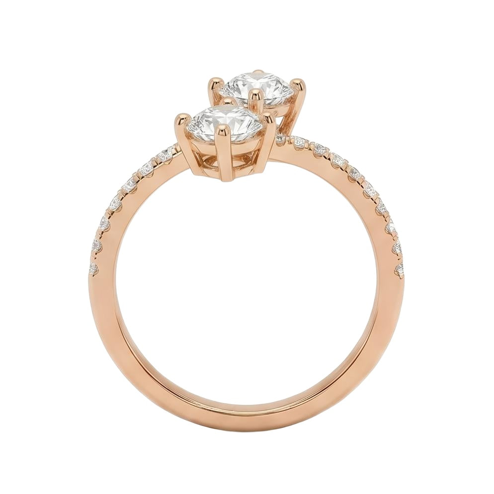 18K Rose Gold Plated, 10K Solid Rose Gold