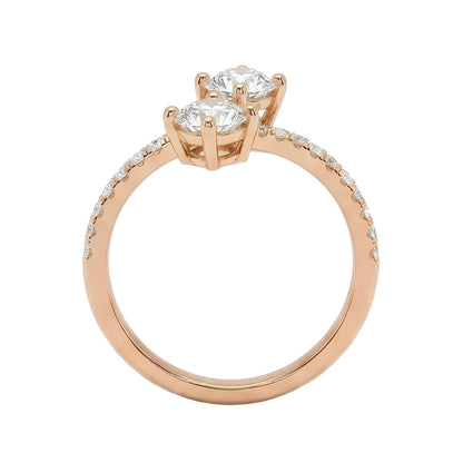 18K Rose Gold Plated, 10K Solid Rose Gold