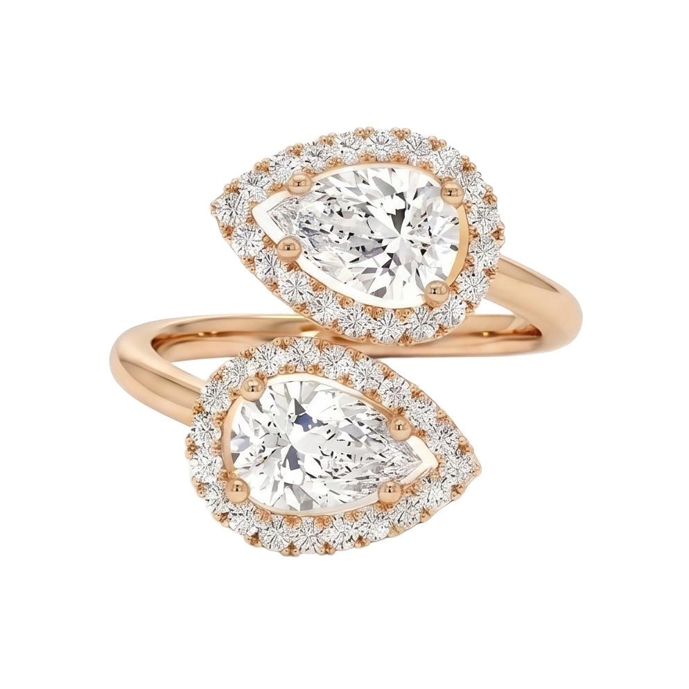 18K Rose Gold Plated, 10K Solid Rose Gold