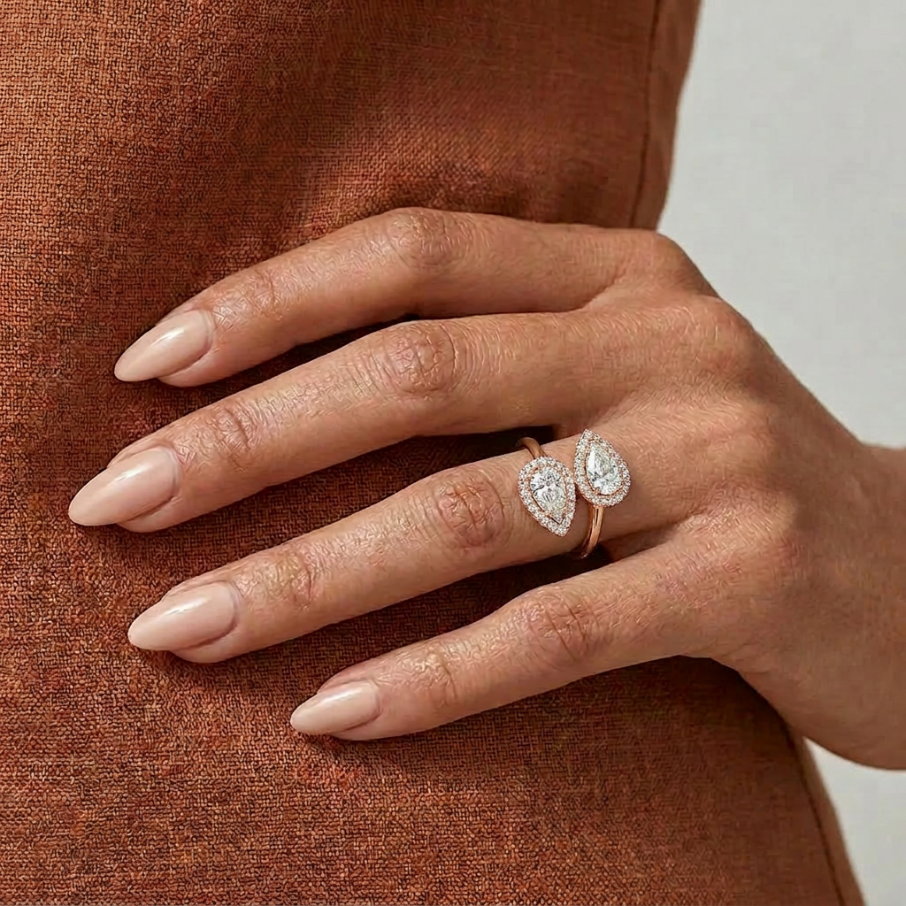 18K Rose Gold Plated, 10K Solid Rose Gold