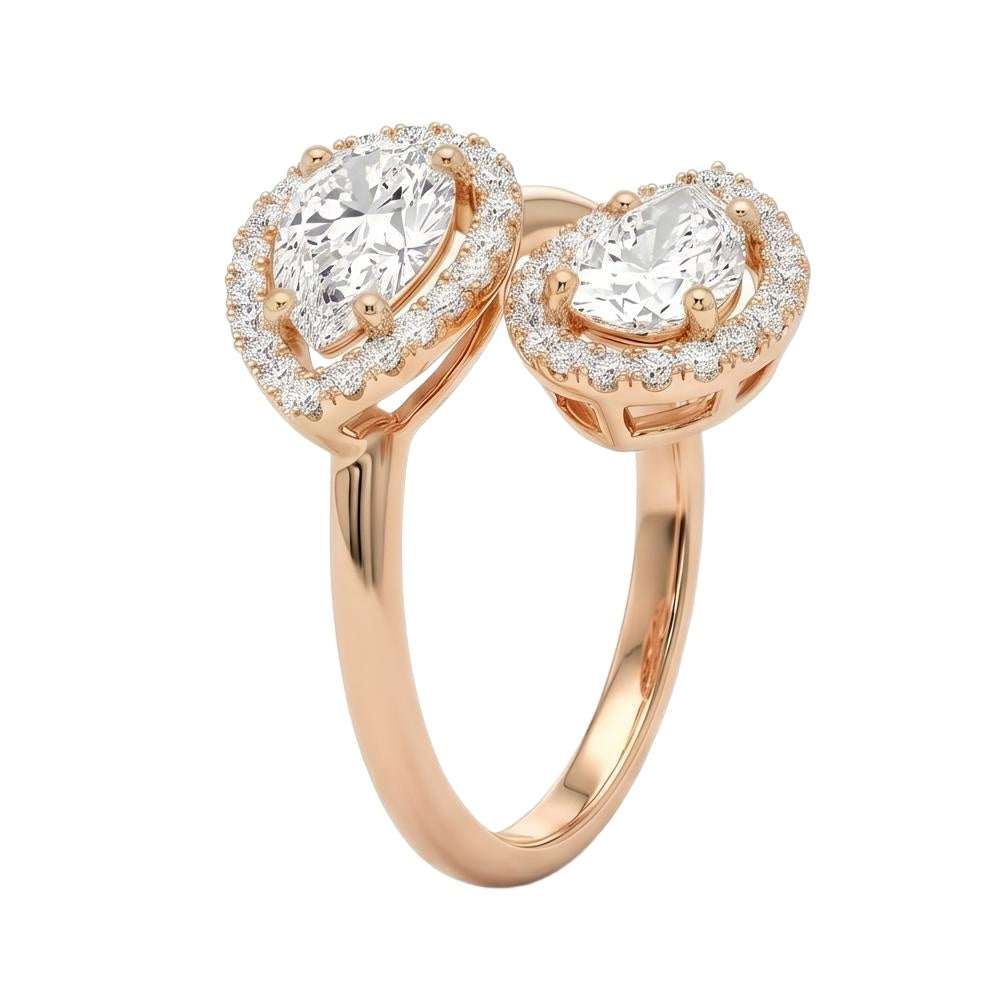 18K Rose Gold Plated, 10K Solid Rose Gold