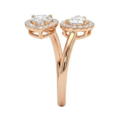 18K Rose Gold Plated, 10K Solid Rose Gold