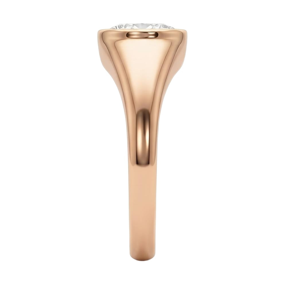 18K Rose Gold Plated, 10K Solid Rose Gold
