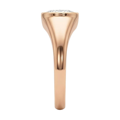 18K Rose Gold Plated, 10K Solid Rose Gold