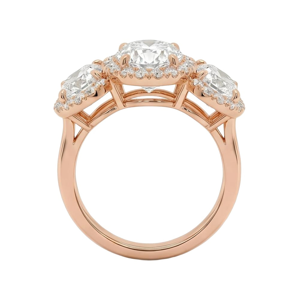 18K Rose Gold Plated, 10K Solid Rose Gold