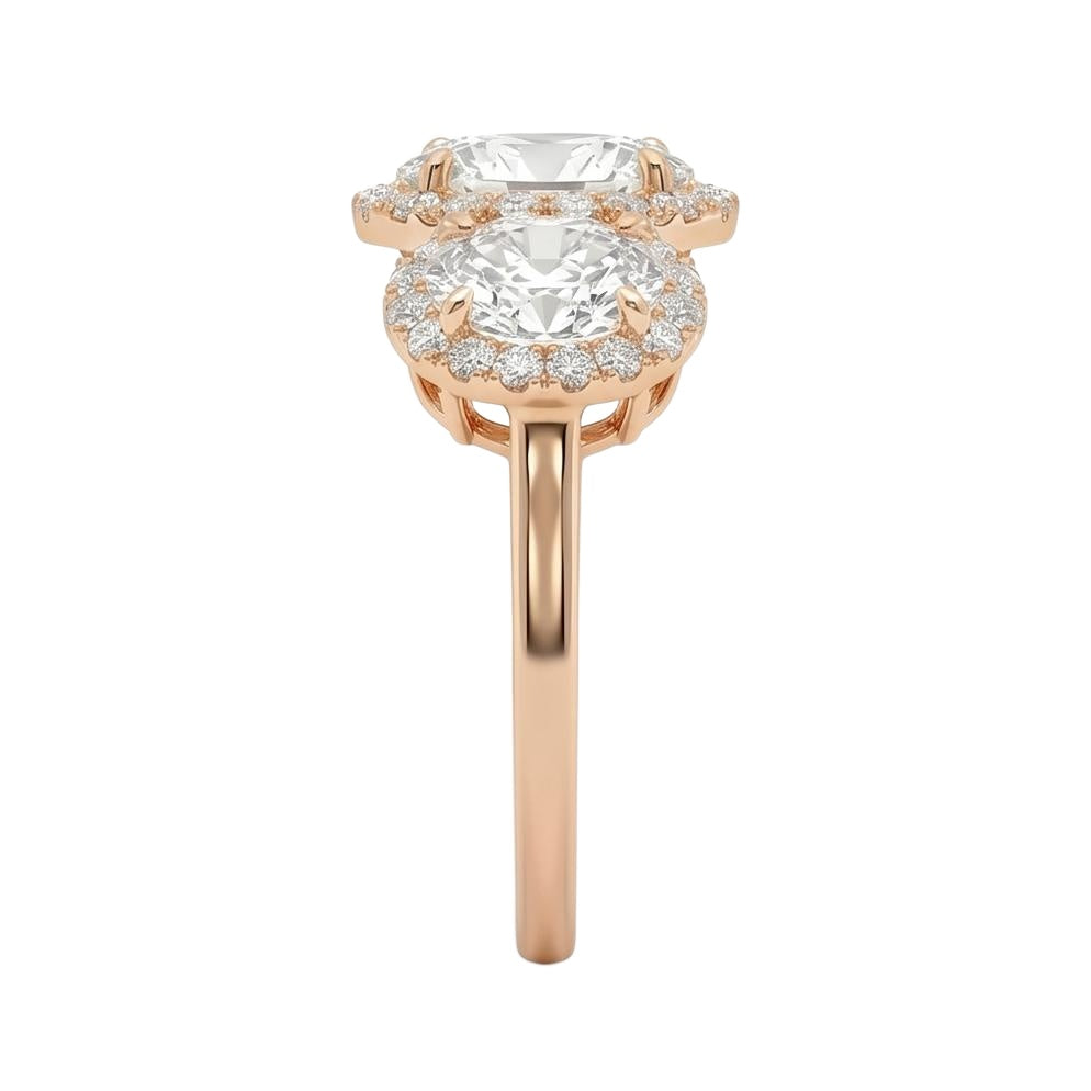 18K Rose Gold Plated, 10K Solid Rose Gold