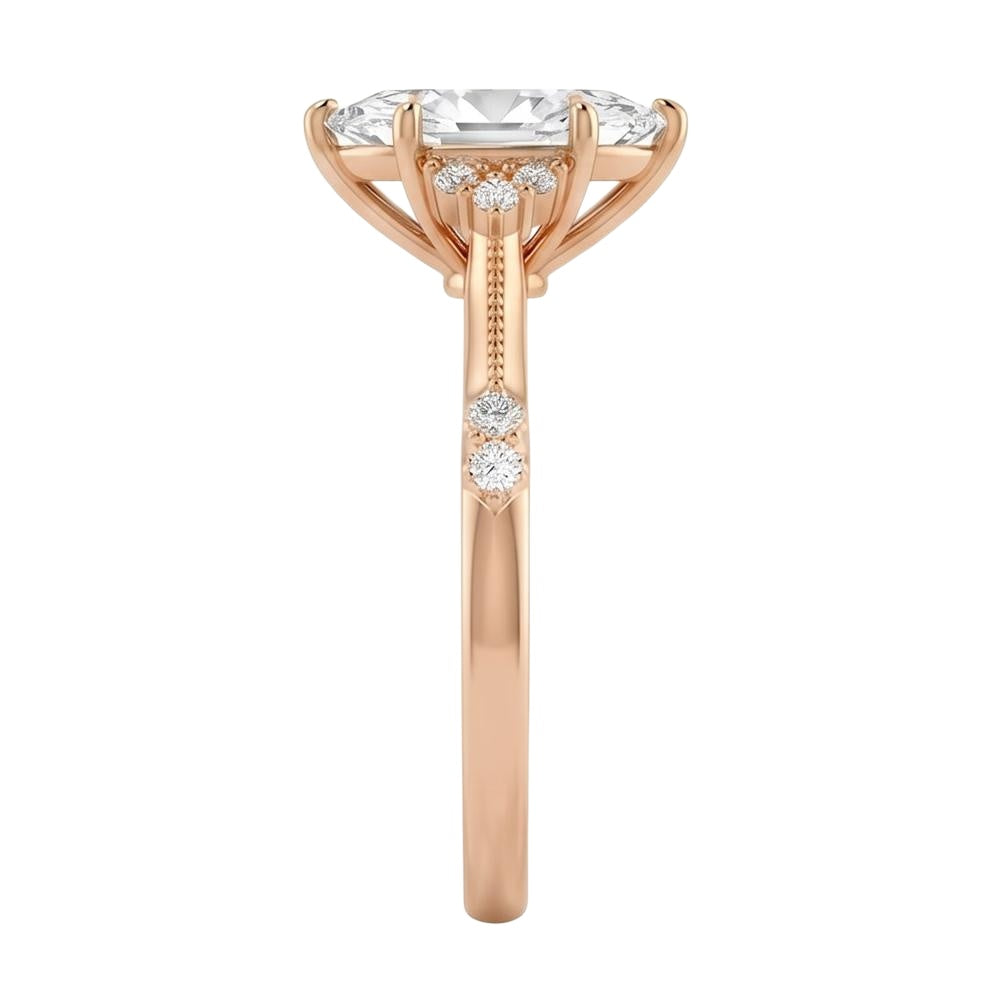 18K Rose Gold Plated, 10K Solid Rose Gold