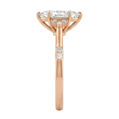 18K Rose Gold Plated, 10K Solid Rose Gold