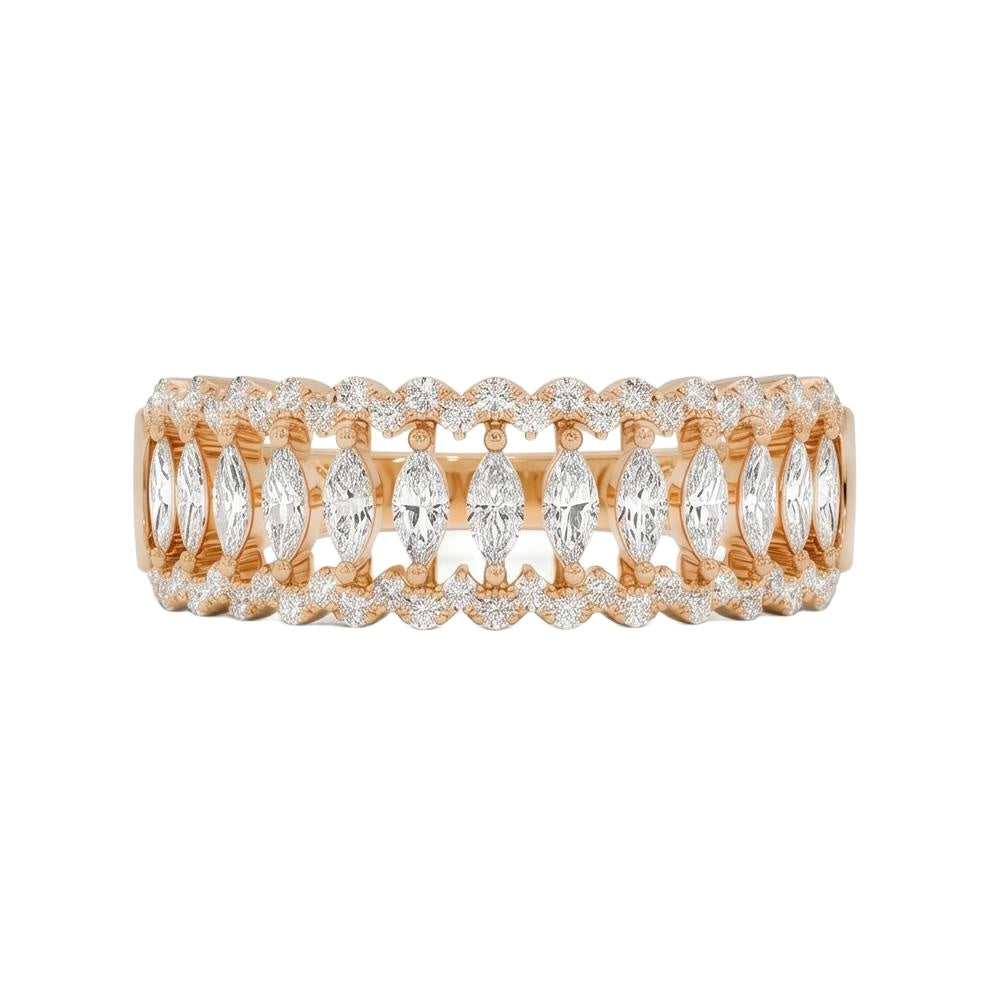 18K Rose Gold Plated, 10K Solid Rose Gold