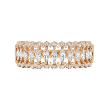 18K Rose Gold Plated, 10K Solid Rose Gold