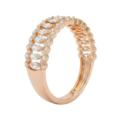 18K Rose Gold Plated, 10K Solid Rose Gold