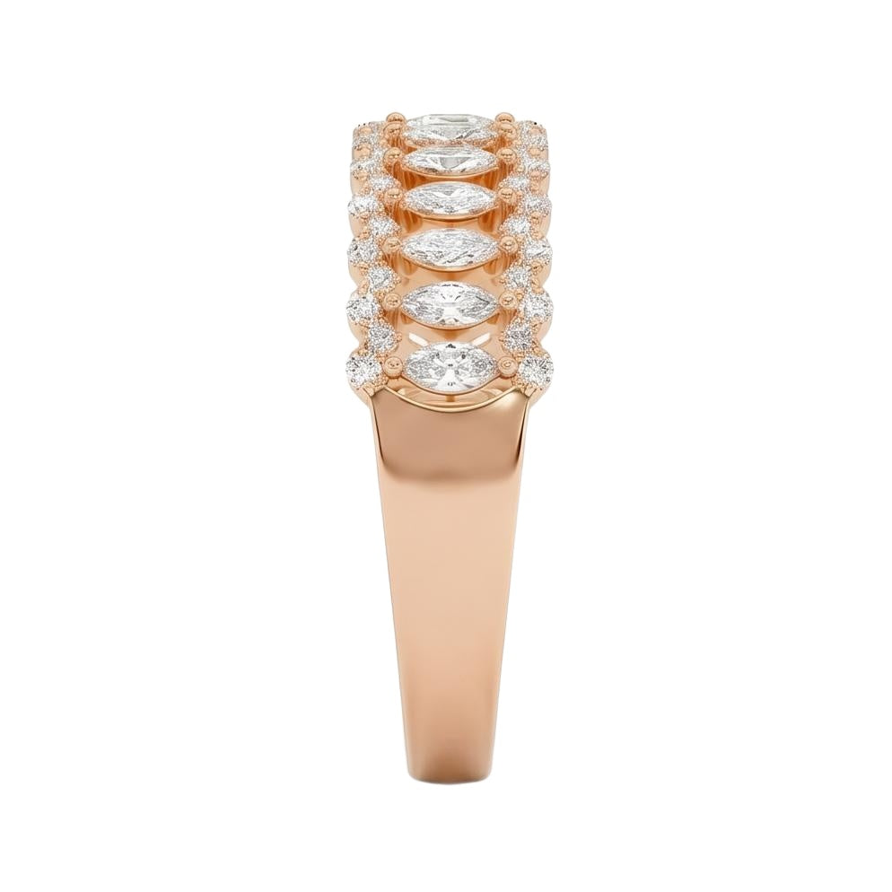 18K Rose Gold Plated, 10K Solid Rose Gold