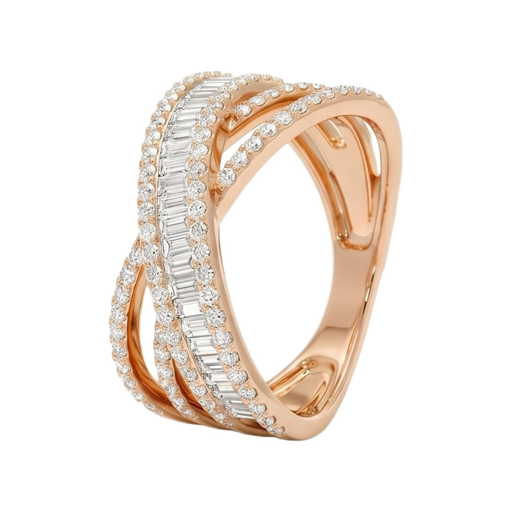 18K Rose Gold Plated, 10K Solid Rose Gold