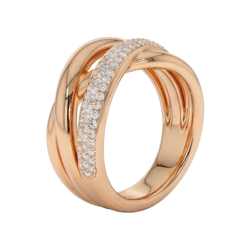 18K Rose Gold Plated, 10K Solid Rose Gold