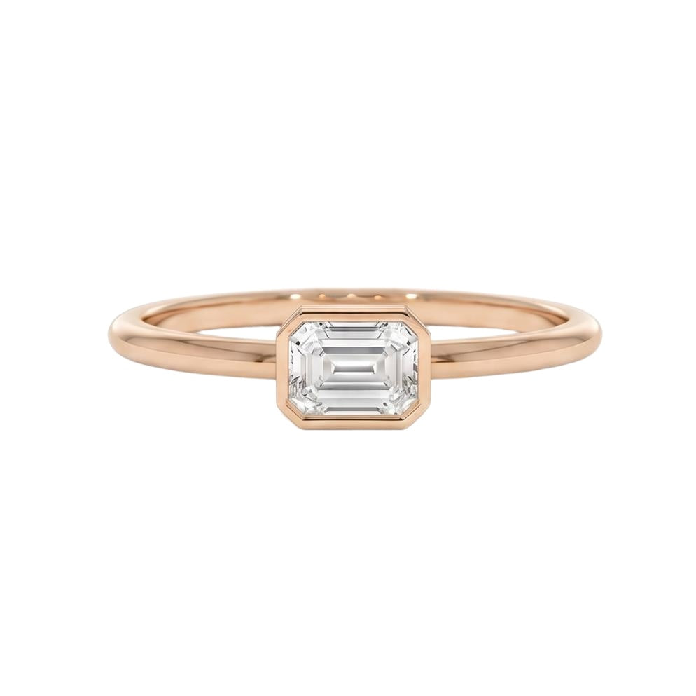 18K Rose Gold Plated, 10K Solid Rose Gold