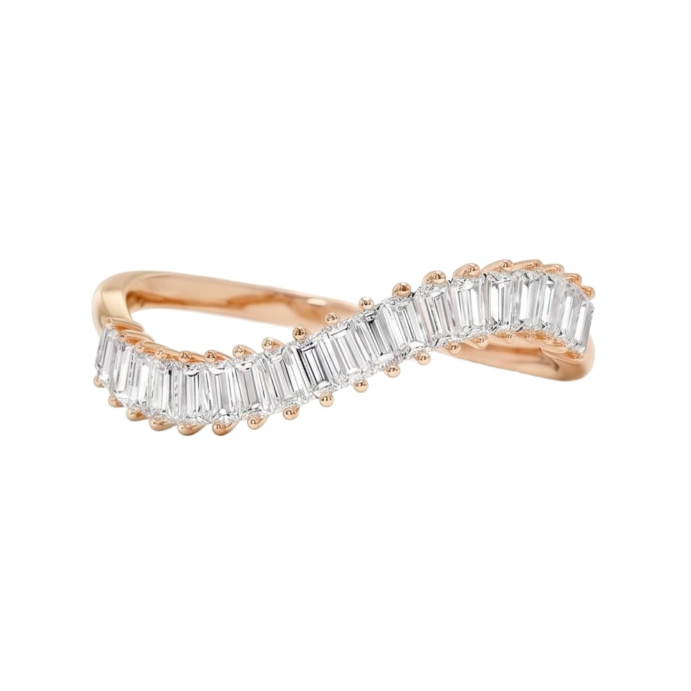 18K Rose Gold Plated, 10K Solid Rose Gold