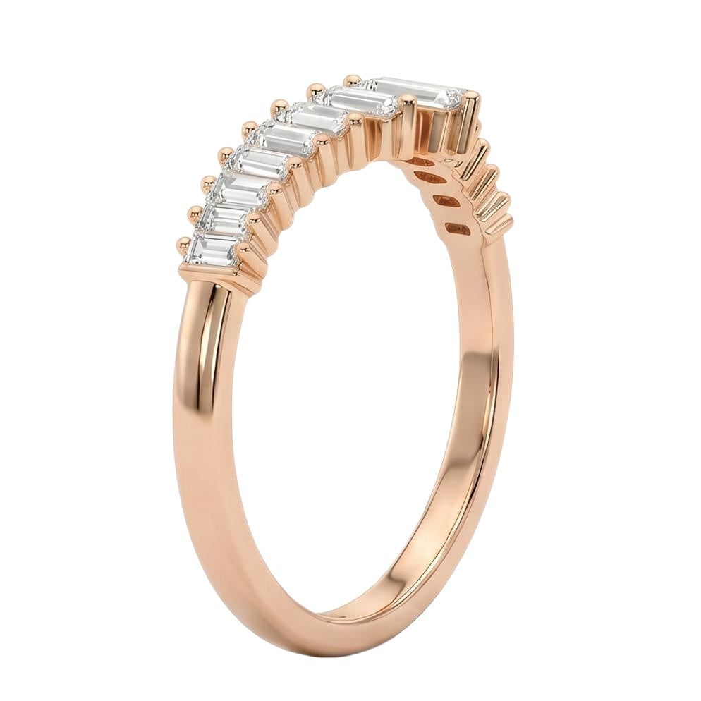 18K Rose Gold Plated, 10K Solid Rose Gold