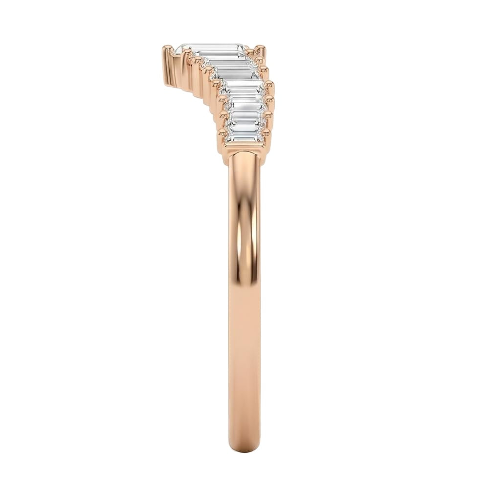 18K Rose Gold Plated, 10K Solid Rose Gold