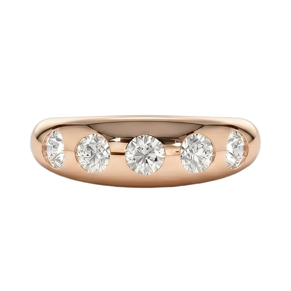 18K Rose Gold Plated, 10K Solid Rose Gold