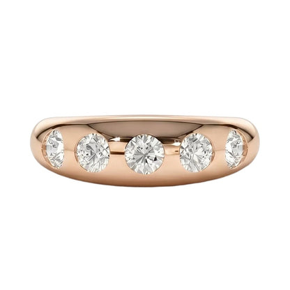 18K Rose Gold Plated, 10K Solid Rose Gold