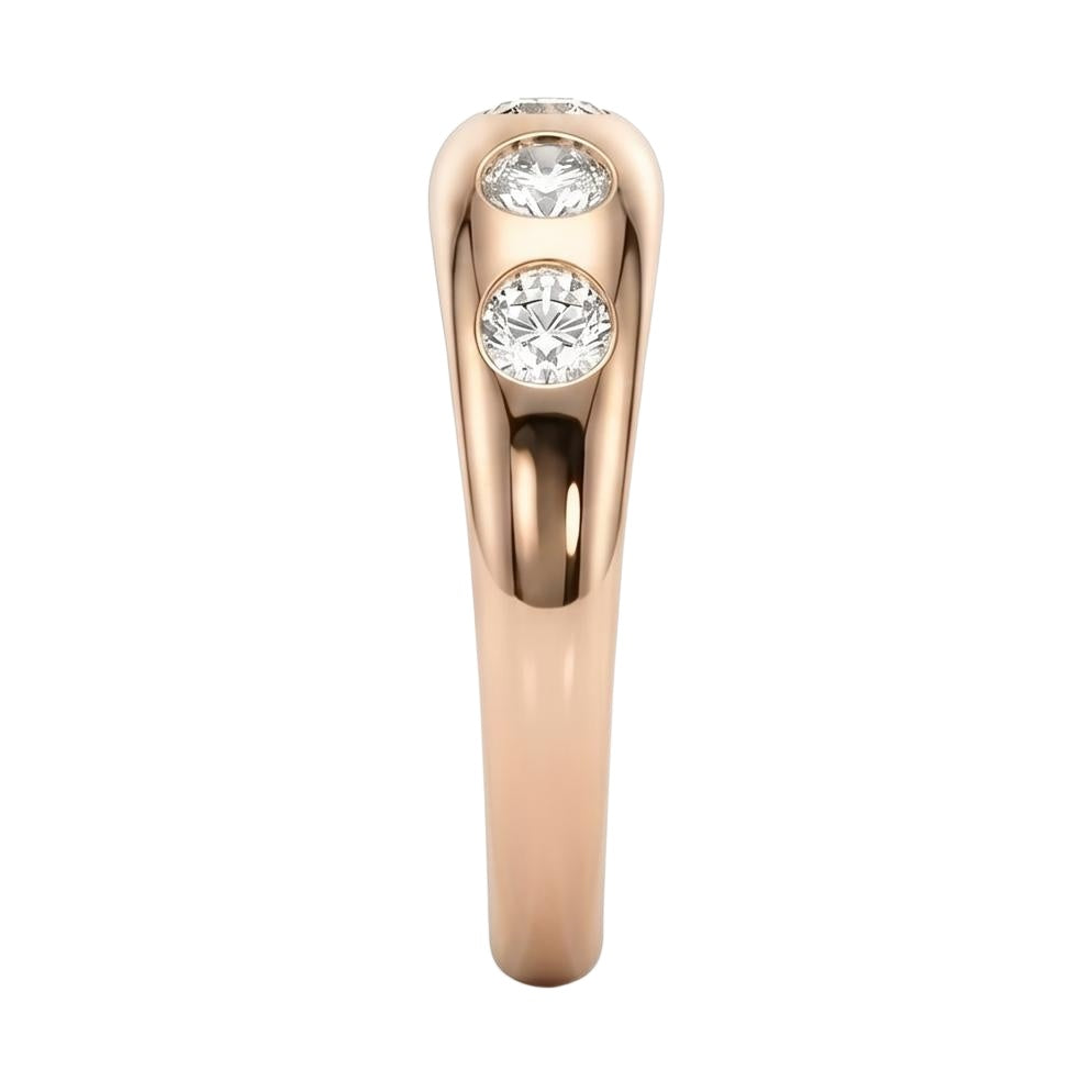 18K Rose Gold Plated, 10K Solid Rose Gold