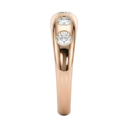18K Rose Gold Plated, 10K Solid Rose Gold