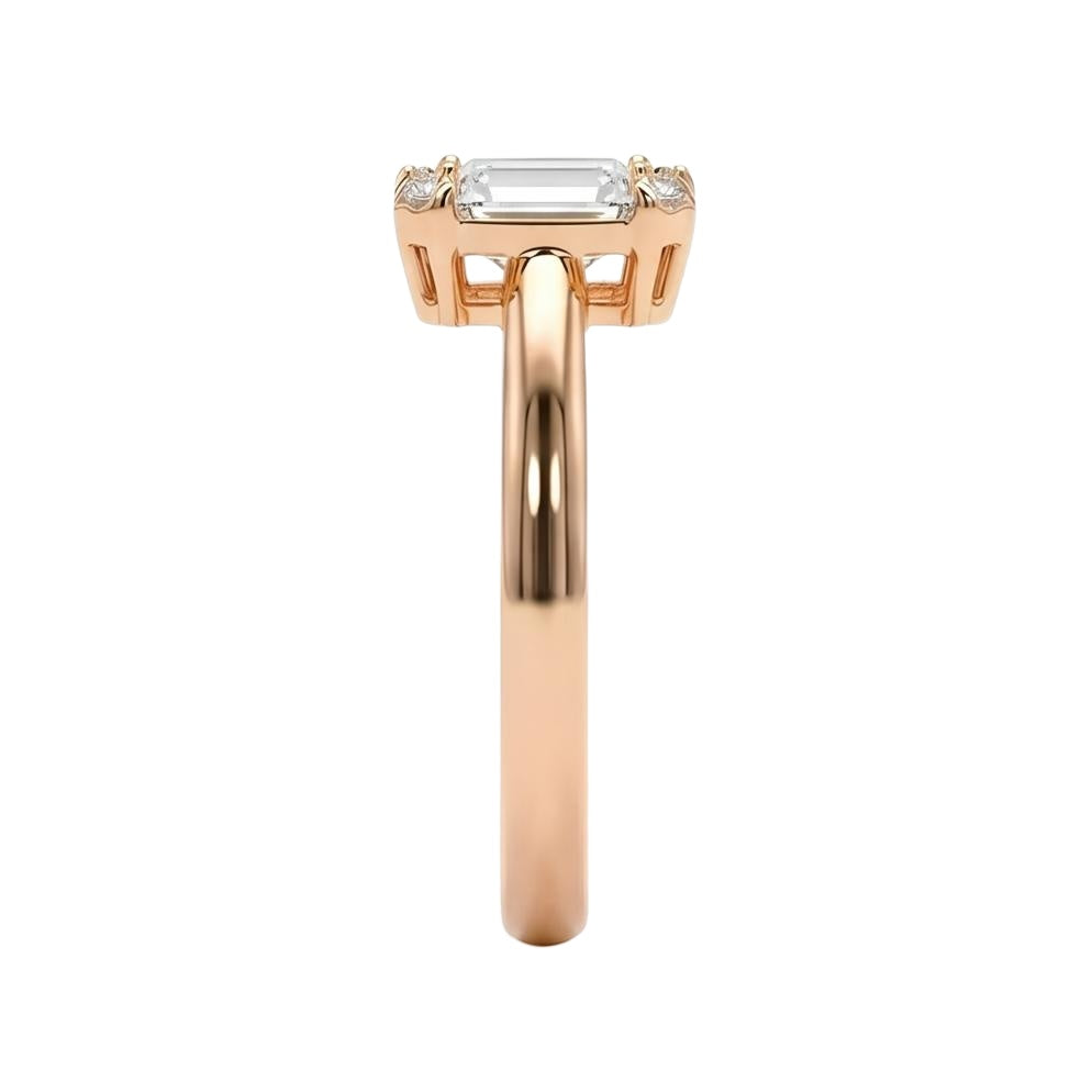 18K Rose Gold Plated, 10K Solid Rose Gold