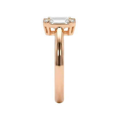 18K Rose Gold Plated, 10K Solid Rose Gold