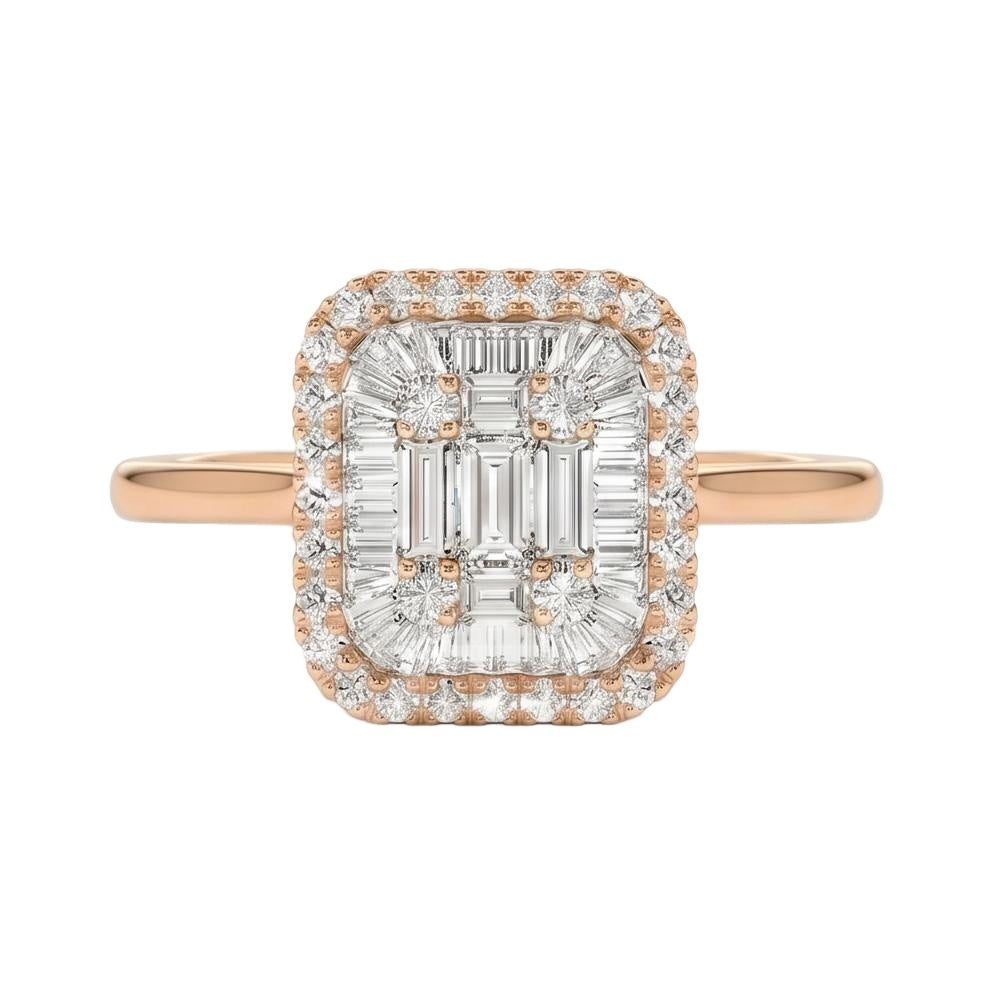 18K Rose Gold Plated, 10K Solid Rose Gold