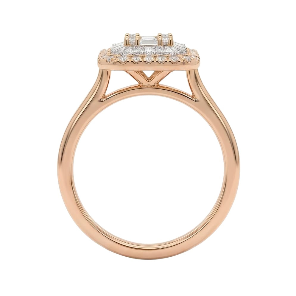 18K Rose Gold Plated, 10K Solid Rose Gold
