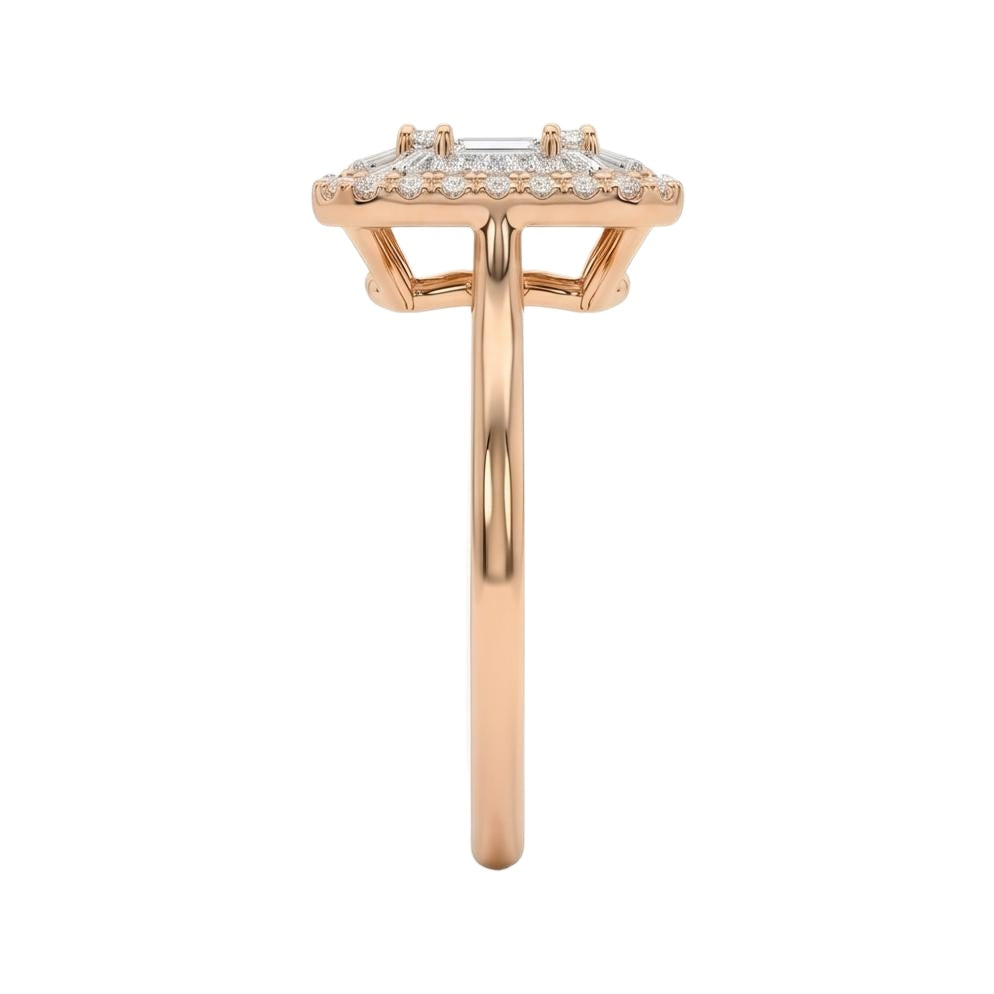 18K Rose Gold Plated, 10K Solid Rose Gold