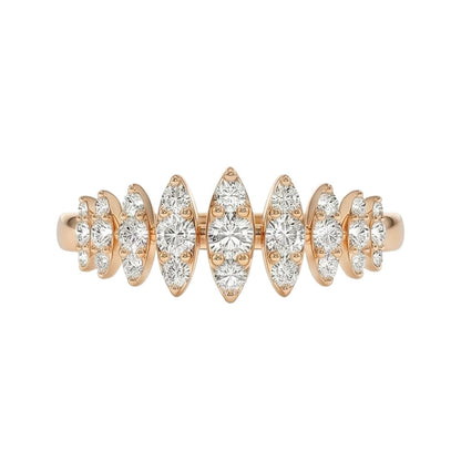 18K Rose Gold Plated, 10K Solid Rose Gold