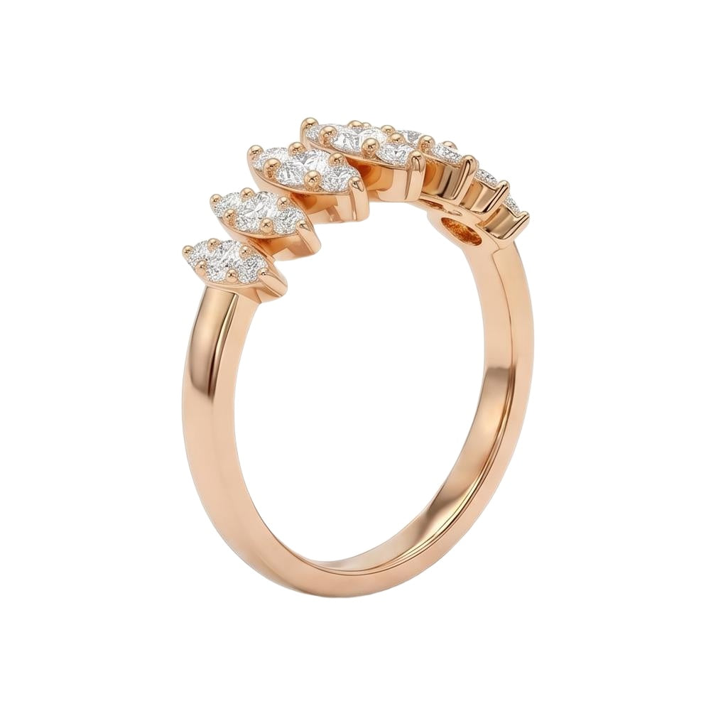 18K Rose Gold Plated, 10K Solid Rose Gold