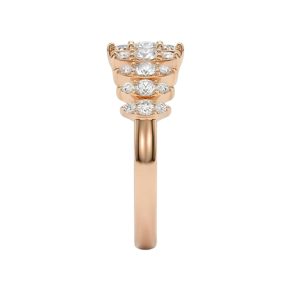 18K Rose Gold Plated, 10K Solid Rose Gold