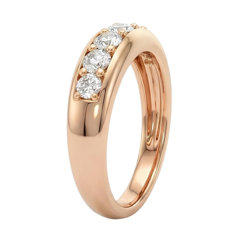 18K Rose Gold Plated, 10K Solid Rose Gold