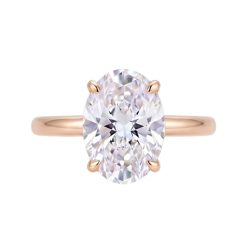 18K Rose Gold Plated, 10K Solid Rose Gold