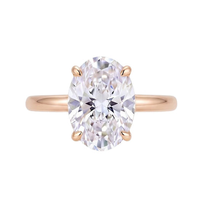 18K Rose Gold Plated, 10K Solid Rose Gold