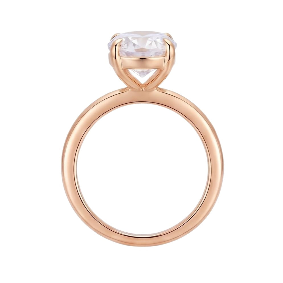 18K Rose Gold Plated, 10K Solid Rose Gold