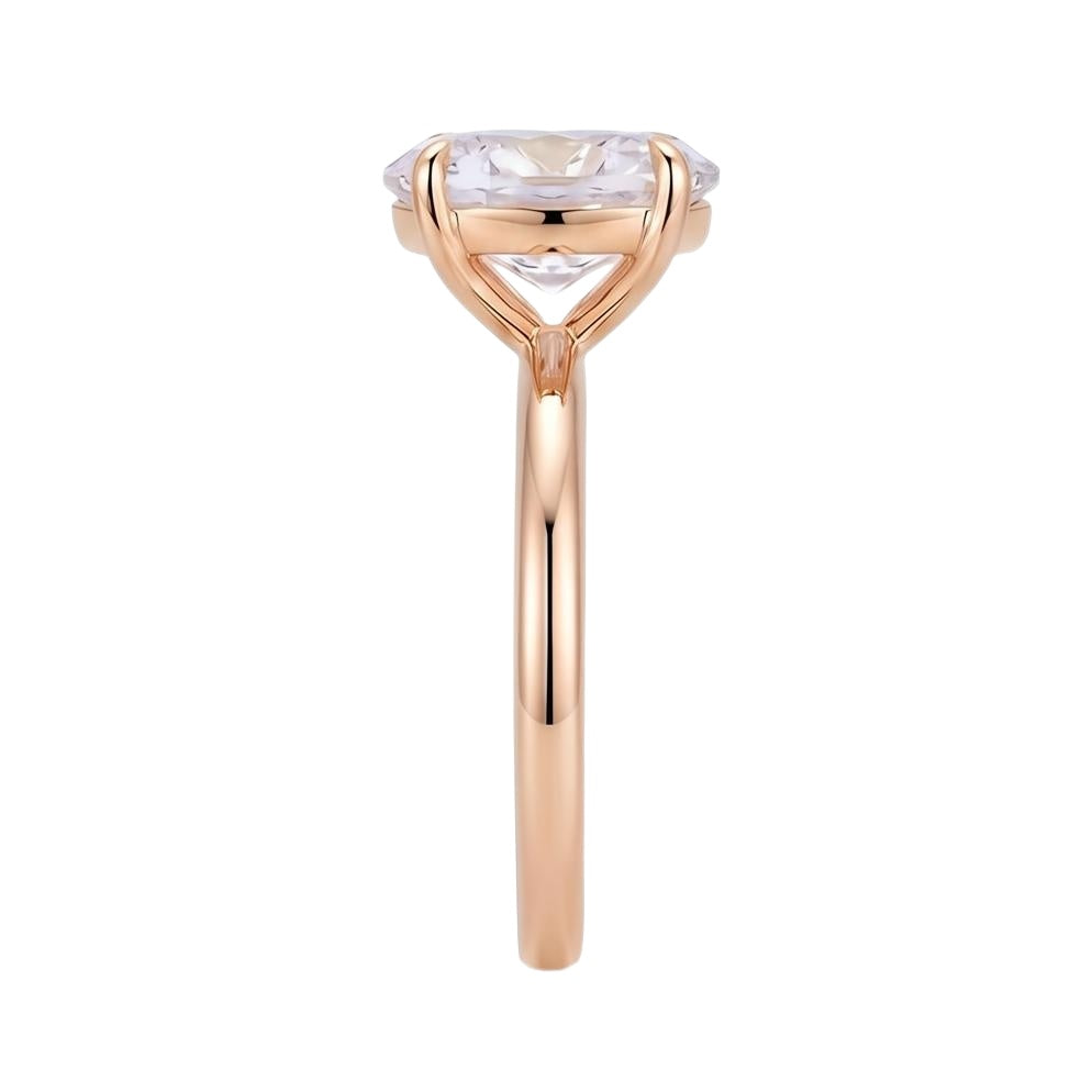 18K Rose Gold Plated, 10K Solid Rose Gold
