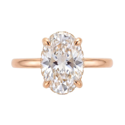 18K Rose Gold Plated, 10K Solid Rose Gold