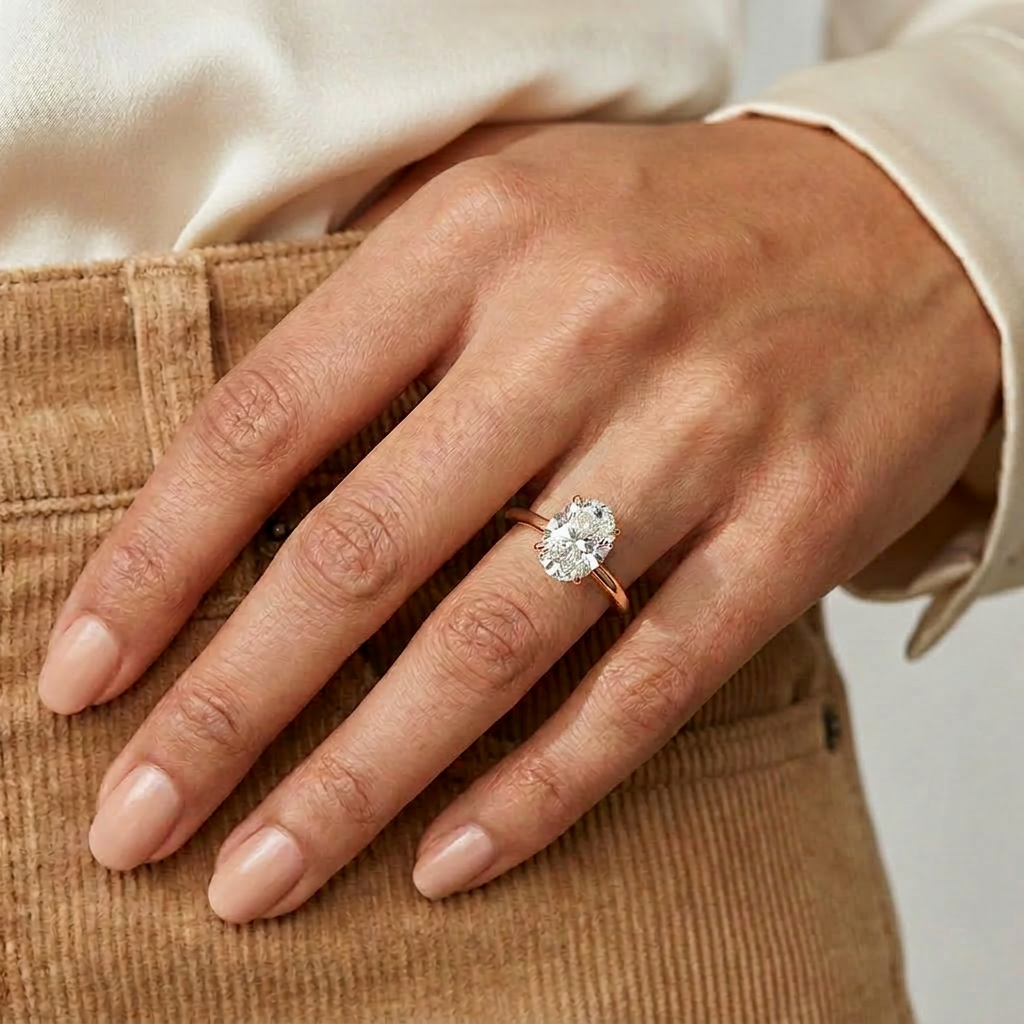 18K Rose Gold Plated, 10K Solid Rose Gold