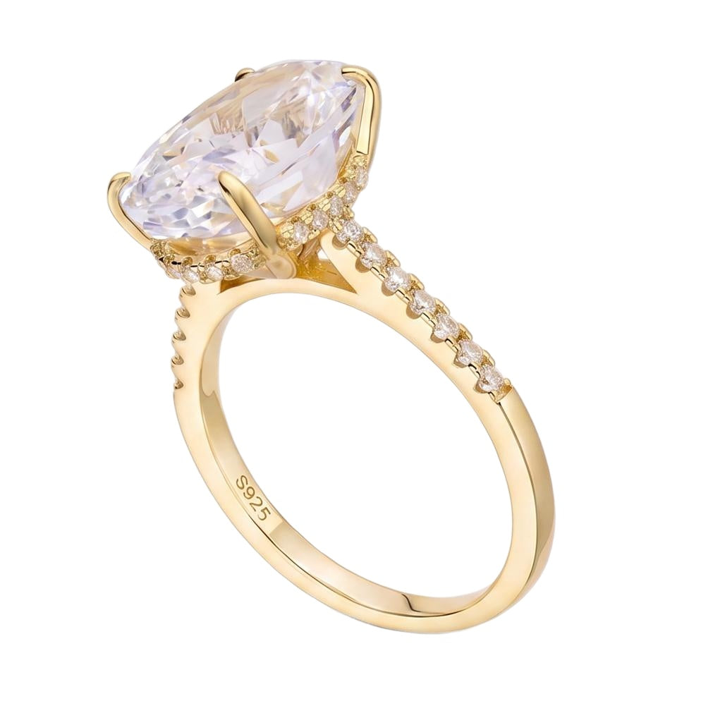 18K Yellow Gold Plated, 10K Solid Yellow Gold