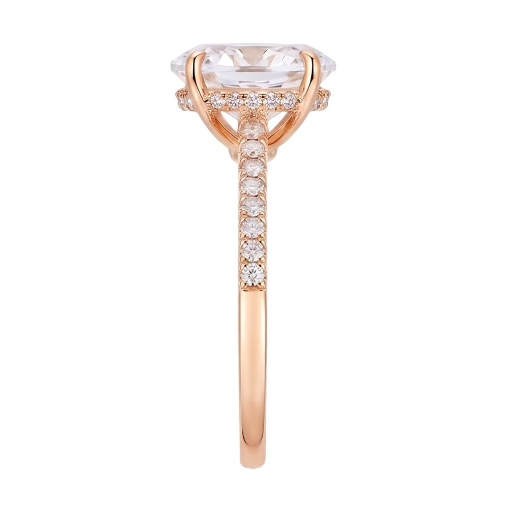 18K Rose Gold Plated, 10K Solid Rose Gold