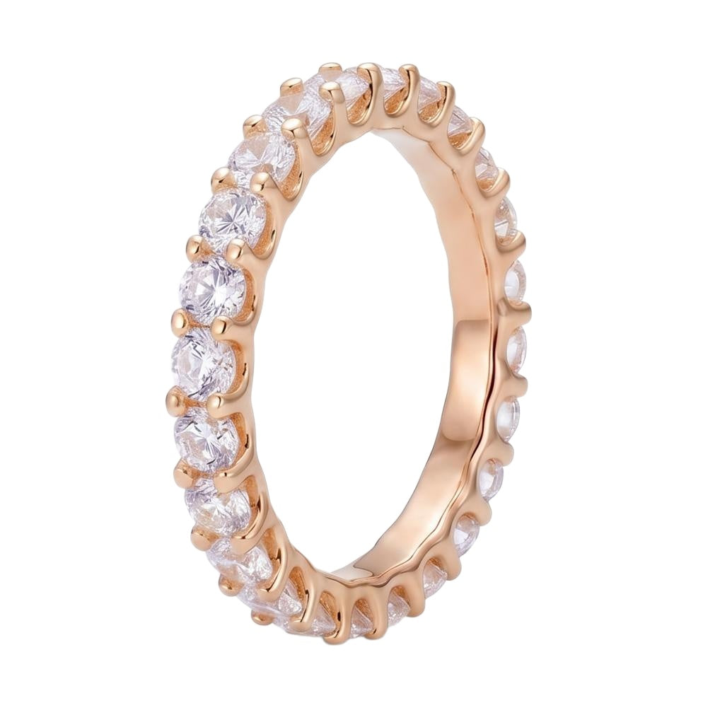 18K Rose Gold Plated, 10K Solid Rose Gold